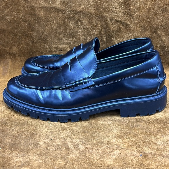 H&M Black Leather Loafers - Picture 2 of 8